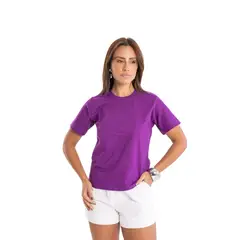 GENERICO - Polo Basico Morado para Mujer
