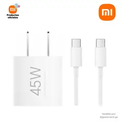 XIAOMI - Cargador 45W GaN USB-C , Carga Rapida PD 3.0, QC 3.0