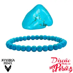 JOYERIA FENIX - Pulsera Piedras Naturales Elástica 6mm - Joyería Fénix