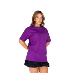 GENERICO - Polo Oversize Morado para mujer