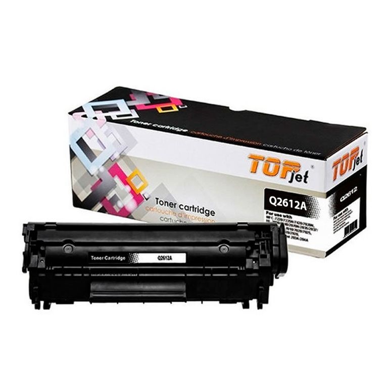 Tóner Compatible TOP JET 12A Negro para HP LaserJet 1010 1020 M1005