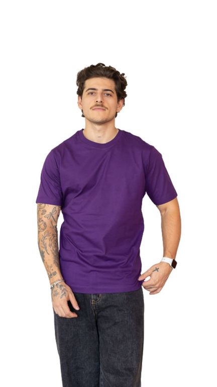 Polo Basico Morado Hombre