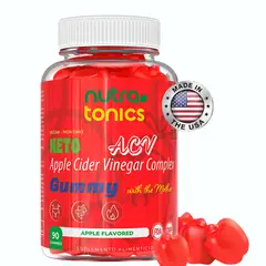 GENERICO - Vinagre de Manzana Keto 500mg con “The Mother” Nutratonics 90 Gomitas