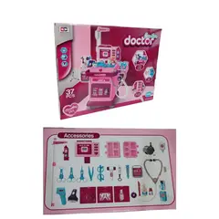 OEM - Juego Didáctico Carrito Doctor Infantil Rosado para Niñas