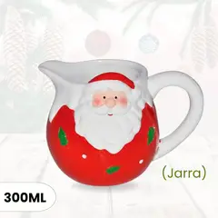 ICHIMATSU - Jarra Navideño de Loza diseño Santa 300 ml.