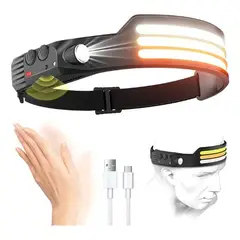 BOSS - Linterna Cabeza Recargable Con Sensor 10 Modos