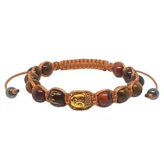 LUCYANA JOYAS Y ACCESORIOS - Pulsera Hombre Buda Mantra Om Mani Padme Hum y Piedras Naturales