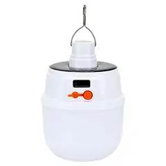 GENERICO - Lámpara Solar de Emergencia 5 Modos Recargable y Alto Brillo Exterior