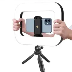 GENERICO - ARO LED JAULA ESTABILIZADOR DE GRABACION CELULAR CÁMARAS RECARGABLE