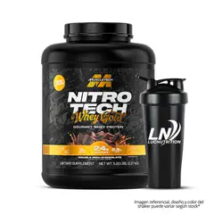 MUSCLETECH - NitroTech Whey Gold 5 LB Proteina - Double Rich Chocolate + Shaker