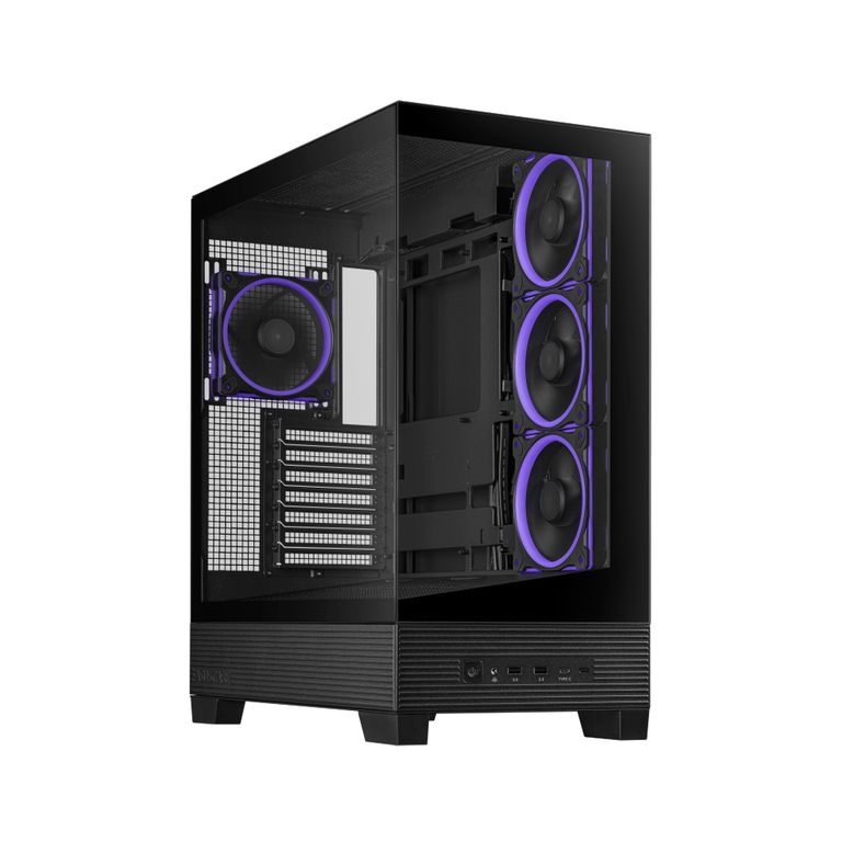 Case Mid Tower A31 Plus Argb Negro - Diseño Elegantemente Iluminado Para Pc Gaming Y
