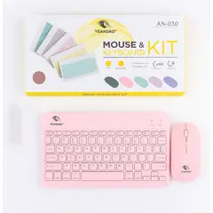 GENERICO - TECLADO Y MOUSE SUPER DELGADO ROSADO