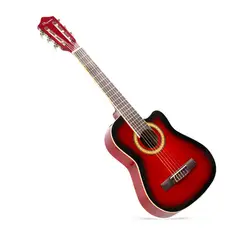 GENERICO - AYMARA GUITARRA ACUSTICA CUERDAS NYLON ROJO CON FUNDA