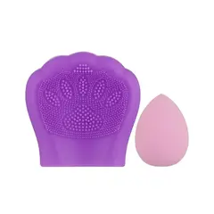 GENERICO - CEPILLO LIMPIADOR DE ROSTRO FACIAL GATITO + BEAUTY BLENDER