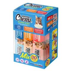 GENERICO - Snack para Gato Cremi Box Mix Del Mar Pack 30 Tubos Variados