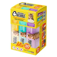 GENERICO - Snack para Gato Cremi Box Mix De Pollo Pack 30 Tubos Variados