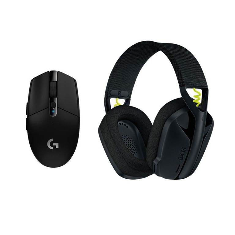 Audífonos Bluetooth G435 + G304 Ratón-Negro