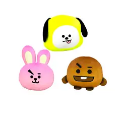 GENERICO - Pack 3 Almohada Cojín Bts Bt21 Chimmy Shooky Cooky