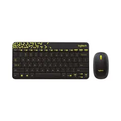 LOGITECH - Teclado y mouse inalámbricos MK240 Nano-Negro