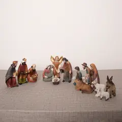 PANORAMA HOGAR - Set de Nacimiento Navideño Panadecor 15 Figuras 10.16CM