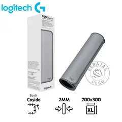 LOGITECH - Pad Mouse Desk Mat XL Lavanda Grande Antideslizante gris