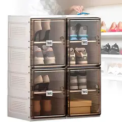 GENERICO - ZAPATERA- ORGANIZADOR 4 NIVELES CON 2 PUERTAS