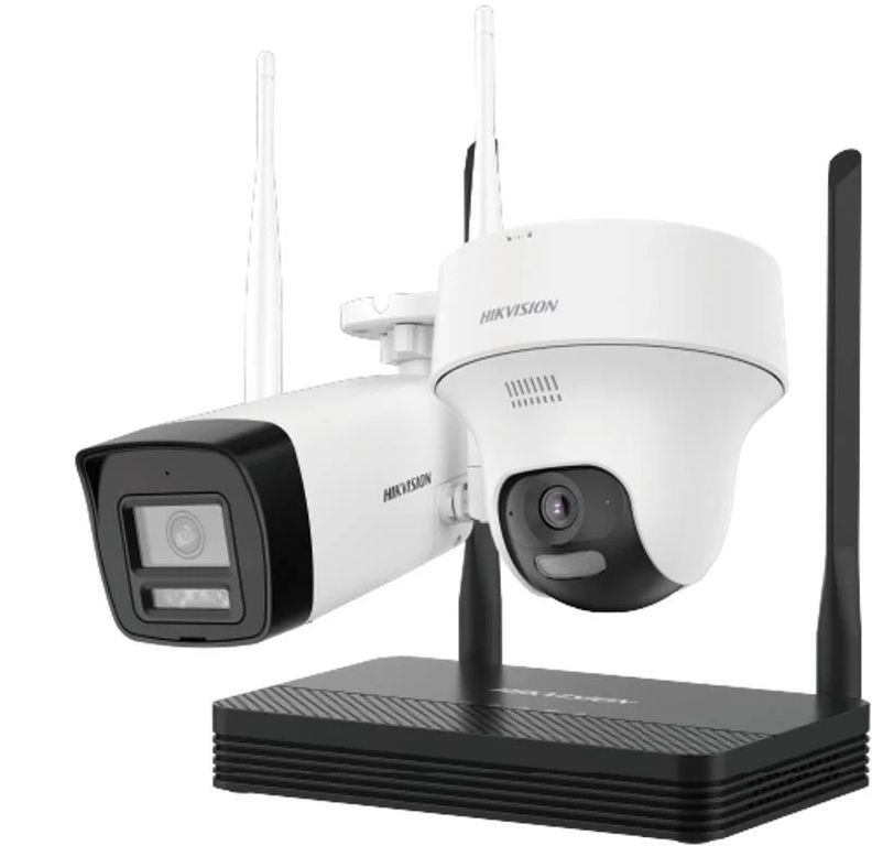 Kit Easylink WiFi 4MP Cámara PT Turret + Cámara Bullet par