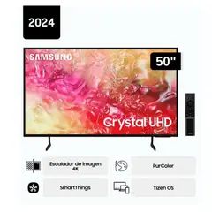 SAMSUNG - Televisor 50 Crystal UHD 4K UN50DU7000GXPE