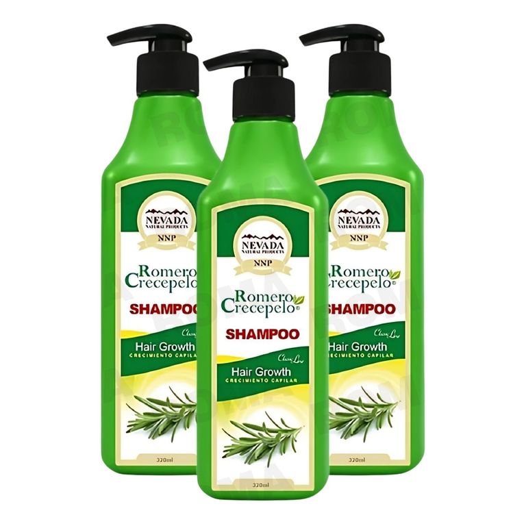 PACK 3 SHAMPOO ROMERO CRECEPELO 320ML NEVADA