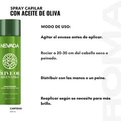 NEVADA NATURAL PRODUCTS - PACK 3 SPRAY CAPILAR CON ACEITE DE OLIVA 450ML NEVADA