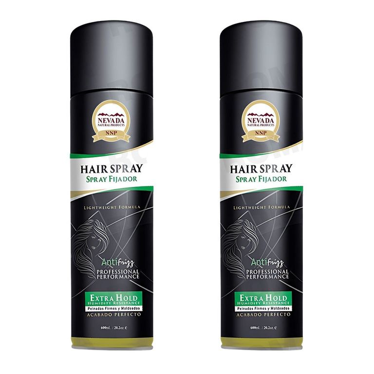 PACK 2 SPRAY CAPILAR FIJADOR ANTI FRIZZ 600ML NEVADA
