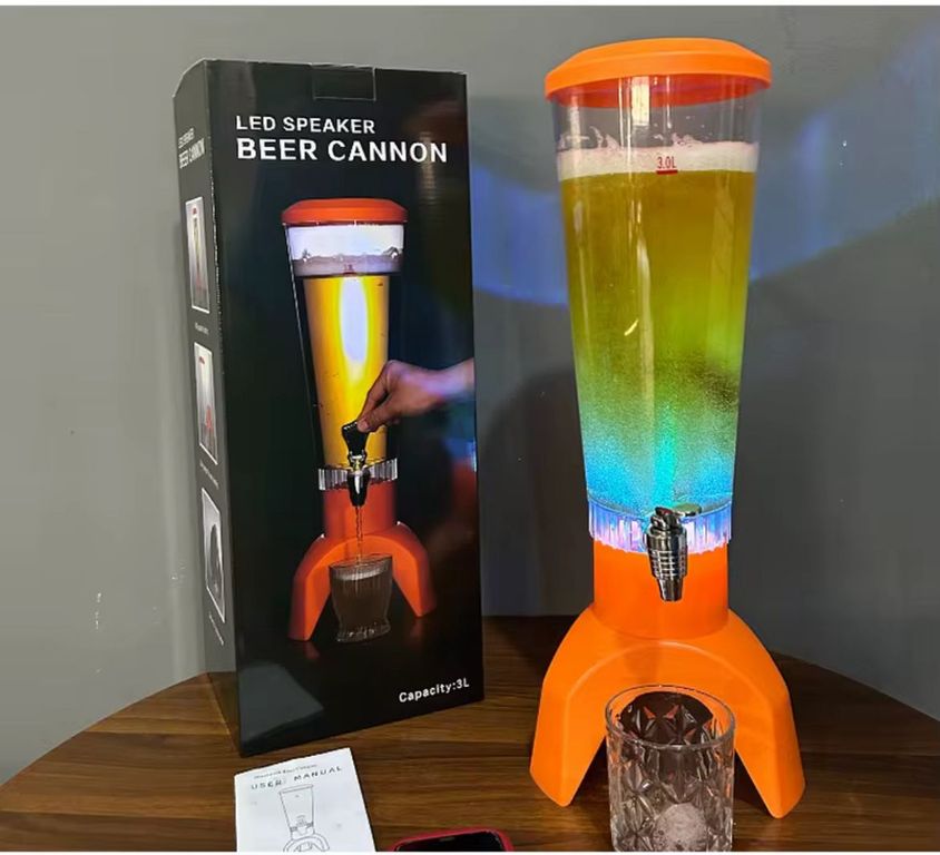 Dispensador de Bebidas Led Altavoz Bluetooth