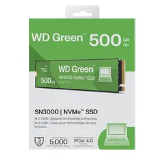 WESTERN DIGITAL - Disco SSD Green SN3000 500GB M2 2280 PCIe 4.0 NVMe