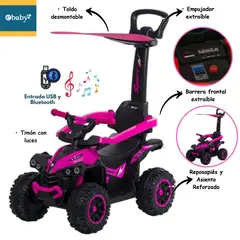 EBABY - Buggy Corre Pasillos 357-1 con USB Bluetooth y Sonido RS