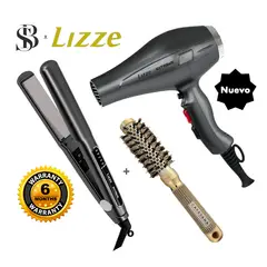 LIZZE - PLANCHA 480F Y SECADORA 2400W CABELLO EXTREME + C MIXTO CAYETANA