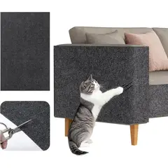 GENERICO - RASCADOR ADHESIVO DE MUEBLES PARA GATOS - GRIS 40x100