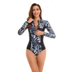 GENERICO - Traje de baño manga larga palmer tropical