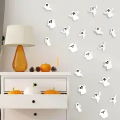 PIA COPELLO STORE - Set de 12 Piezas Decoracion Fantasma 3D