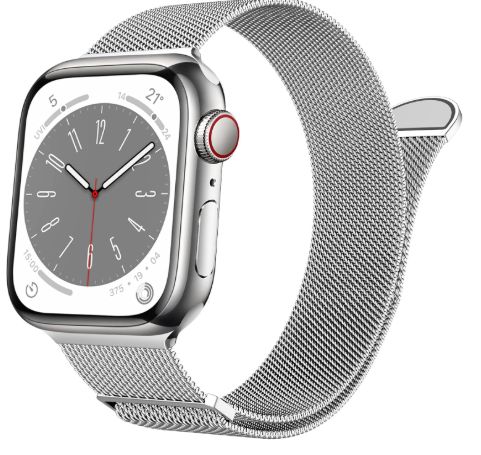 Correa Metal Tejido Imantado para Apple Watch 42mm - PLATEADO