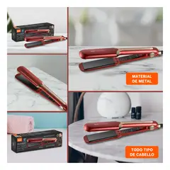 GENERICO - Pack4 Styler Portatil para Viajes Cortos en Color Rojo