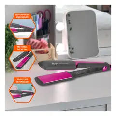 GENERICO - Pack4 Styler para cabello en Negro y Fucsi Y+Regalo Stickers