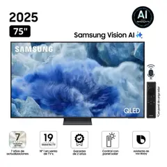 SAMSUNG - Televisor Smart TV 75 QLED Q8F Vision AI 2025