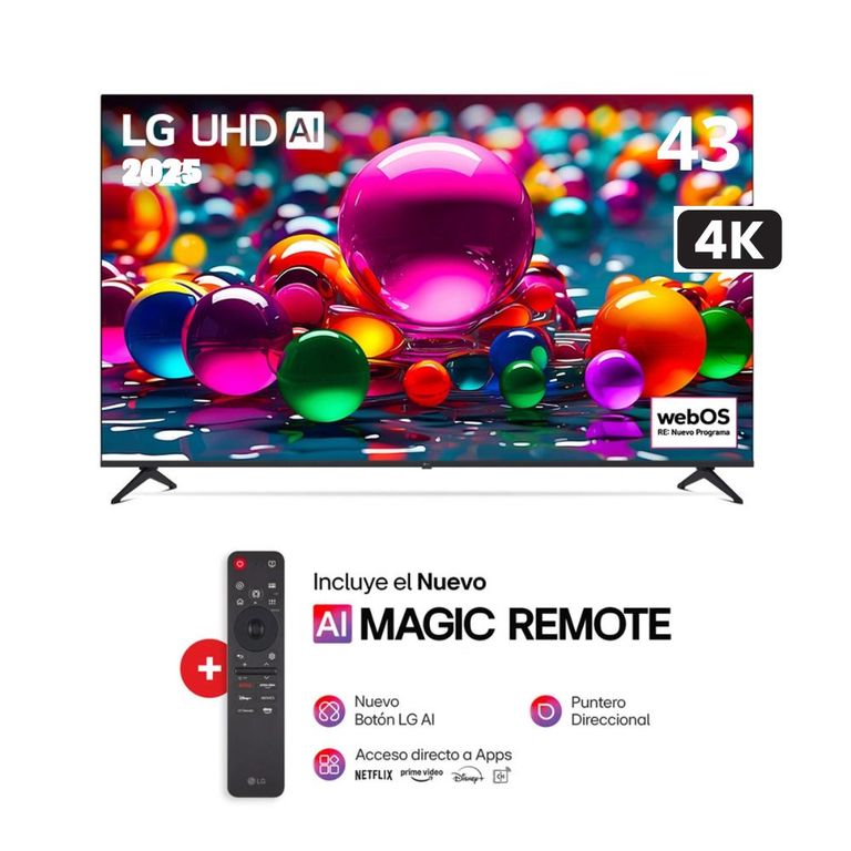 TELEVISOR 43 UHD AI UA73 4K Smart TV - 2025 + Magic Remote