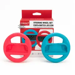 MIMD - Soporte Timón para Joycons Nintendo Switch Rojo Y Azul Set X 2 Unid