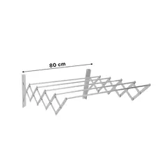 GENERICO - Pack4 Tendero para Secar Prendas Plateado Y+Regalo Stickers