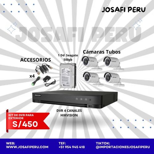 Kit de DVR 500 GB para exterior