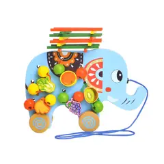 GENERICO - Juego de Desarrollo Motriz de Arrastre con Forma de Elefante