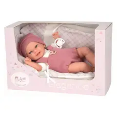 MUÑECAS REBORN - Muñeca Elegance 35 cm Banyto Rosa con Manta