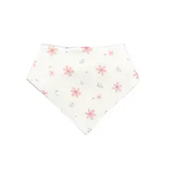 WAWA PIMA - BANDANA BEBÉ 100% ALGODÓN PIMA Y FORRO DE FELPA - BABY FLOWERS