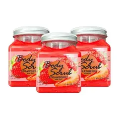 WOKALI - Exfoliante Corporal Fresa Base de Sal 500 ml